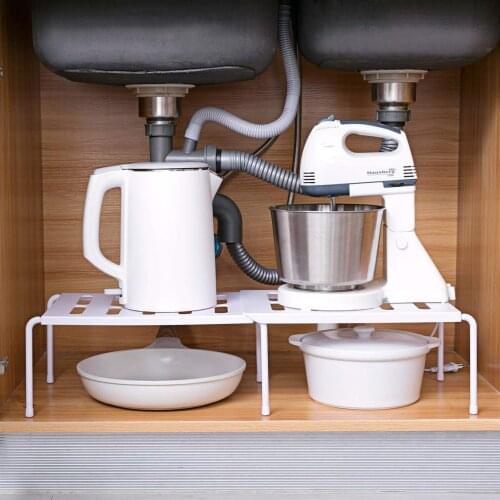 Extensible Shoe Rack Storage Shelf Shoes Organizer Holder Kitchen Under Sink Storage Rack Household Space Saver