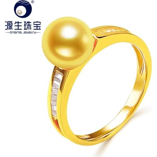 [YS] 14k Pearl Wedding Jewelry Ring 7.5-8mm Japanese Akoya Pearl Ring