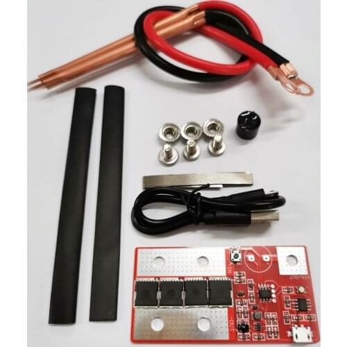 1Set DIY Portable Nickel Sheet Spot Welder Board PCB Circuit Board Battery Spot Welding Machine Pen 18650/32650 Lipo Battery