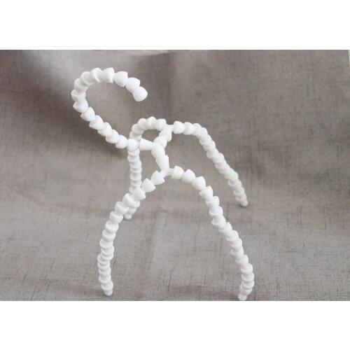 10set/lot 37cmx8cm big size skeleton joint for toy animal joint diy handcraft materials---81pcs bulk joint+3pcs Triangle joint