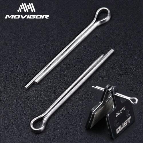 RISK 20 pcs/lot Bicycle Disc Brake Pads Lock Pin 304 Stainless Steel Lightweight MTB Mountain Bike Brake Pads Bolts Silver