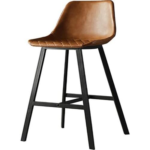 Bar Chair High Stool Backrest Light Luxury Home Nordic Modern Minimalist Fashion