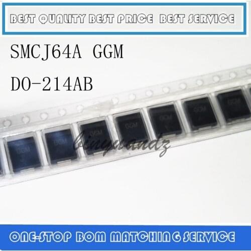 10PCS SMCJ6.5CA BDK SMCJ78CA GGT SMCJ64CA GGM SMCJ22A GEX SMCJ6.0A GDG SMCJ51A GFZ DO-214AB Transient Suppression Diode