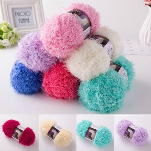 100g/ball Long Hair Mink Mohair Yarn Faux Fur Wool Cashmere Yarn DIY Hand Knitting Crochet Sweater Thread Soft Baby Yarn