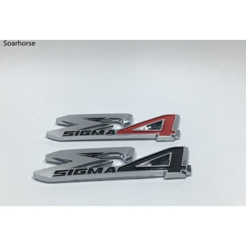 For Toyota Sigma4 Emblem 3D Sticker For Fortuner Prado Land Cruiser Hilux Tailgate Decals