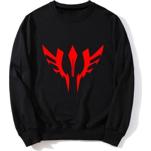 Fate Anime Theme Hoodies Printing Waver Velvet Pullover Fleece Autumn Luminous Sweatshirt Fashion Loose Coat Tops