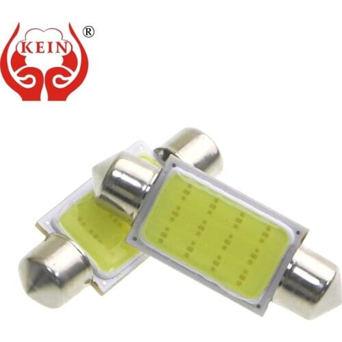 KEIN 1PCS C3W C5W C10W festoon LED Car COB reading Door Light Trunk Lamp License Plate Bulb 31MM 36MM 39MM 41MM white 12V