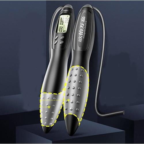 Count jumping rope professional fitness adult exercise wire jump intelligent electronic counting timing