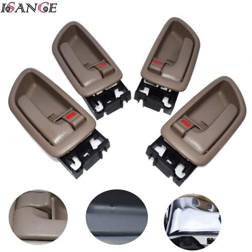 Beige Door Handle Inside Interior Front / Rear Left Right Set of 4pcs For Toyota Sequoia Tundra Avalon 69205-0C030 69206-0C030