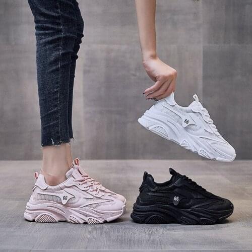 Women Sneakers 2021 Autumn Fashion Breathable White Sneakers Ladies Increase Casual Shoes Women Sport Shoes Zapatos Deportivos