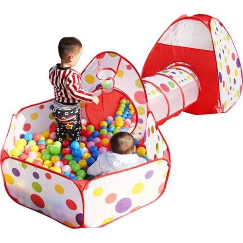 LK-78 Portable Children Kids Play Polyeaster Fence Activity Gear Safety Protection Tent Seaball Baby Play Game House Tunnel Kit