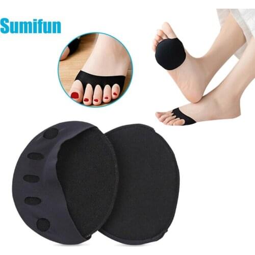 2pcs Forefoot Pad Invisible Anti-Slip Pads High Heels Sole Cushions Womens Half Sandals Socks Comfortable Pain Relief Pad