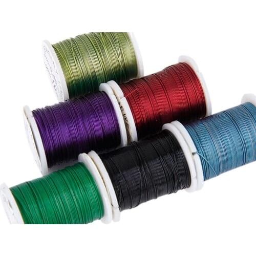 New 10 0.3/0.45mm Rolls Mixed Color Steel Beading Wire Thread String DIY Jewellery Making Supplies for Sewing Tool Supplies