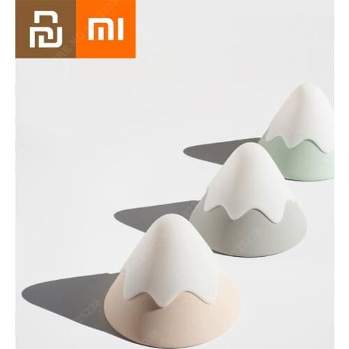 New Xiaomi Snow Mountain Led Night Light Bedside Induction Light Charging Baby Feeding Night Light Three Colors Optional Youpin