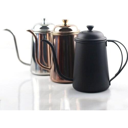 Hand Drip Coffee Pouring Pot - Stainless Steel Gooseneck Teapot Long Mouth Spout Kettle, 700ml
