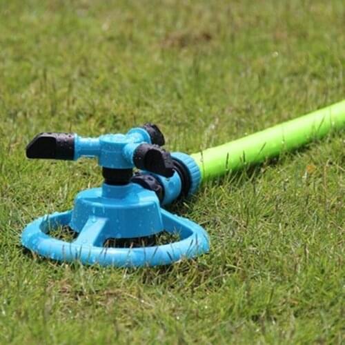 Garden Sprinklers Automatic Watering Grass Lawn 360 Degree 3 Nozzle Circle Rotating Irrigation System