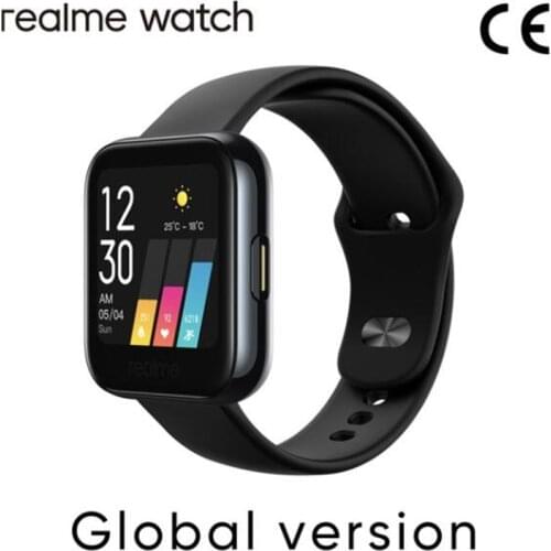 Realme Watch Smart Watch Real-time Heart Rate Blood-oxygen Monitor IP68 Waterproof Sports 1.4" Touchscreen Mini SmartWatch