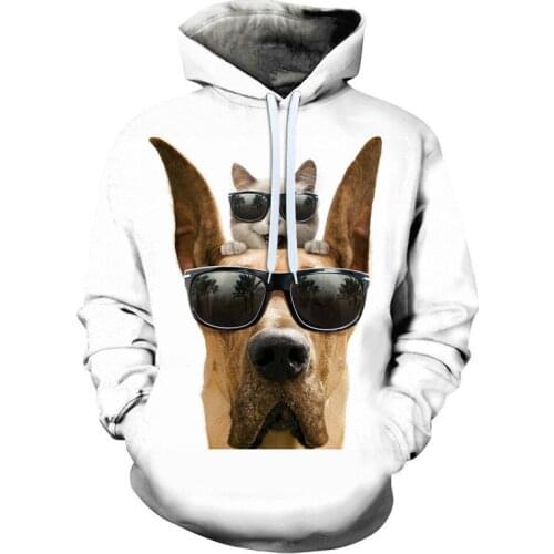 Funny Cute Dog Hoodie Streetwear Animal 3D Clothes Men Women Harajuku Sweatshirt Fashion stranger things Hoodies dropship Tops