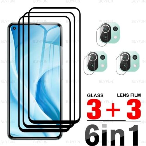 For Xiaomi Mi 11 Lite 5G Front Screen Protector Glass For xiomi xaomi xiami mi 11 lite 4G Tempered Protective Camera Lens Glass