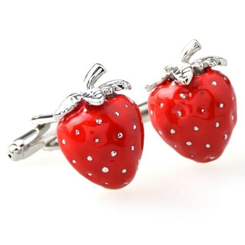 Strawberry Cufflink Cuff Link 15 Pairs Wholesale Free Shipping