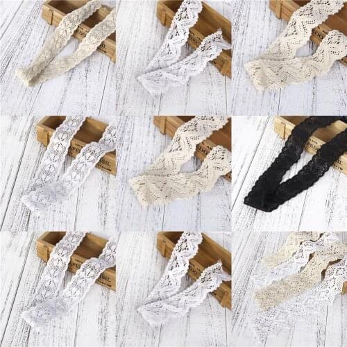 1Yard Embroidery Solid Lace Fabric Webbing Flower Decoration Packing Material DIY Trim Sewing Home Decoration,1Yc19046