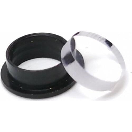 8 times Compound Bow Peep Sight Clarifier Optical Lens Resin Zoom Aperture install 37 Degree and 45 Degree Aluminum Peep Sight