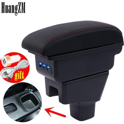 Car Armrest Box For Suzuki Sx4 2007-2013 Centre Console Storage Box with USB Charging