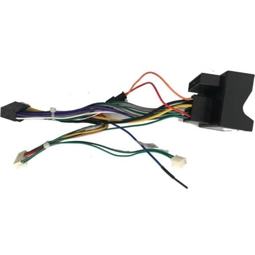 Car Radio Female ISO Radio Plug Power Adapter Wiring Harness Special for Volkswagen High trim harness power cable