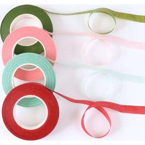 15 color Whole roll Solid Color Self-adhesive tape Bouquet Floral Stem Tape Party Wedding decoration Crafts