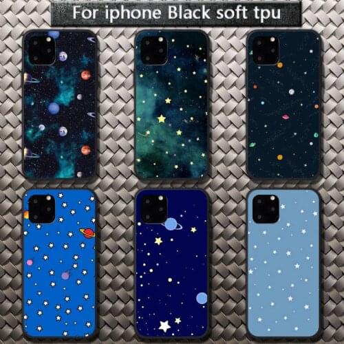 Cartoon Planet Stars Phone Case for iPhone 8 7 6 6S Plus X 5S SE 2020 XR 11 12 Pro mini pro XS MAX