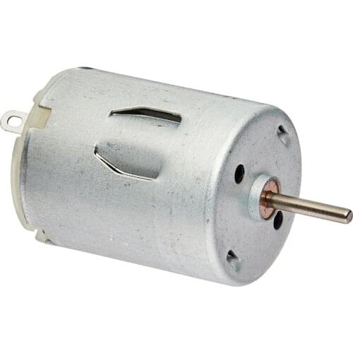 5000 RPM 6V High Torque Cylinder Magnetic Electric Mini DC Motor Silver
