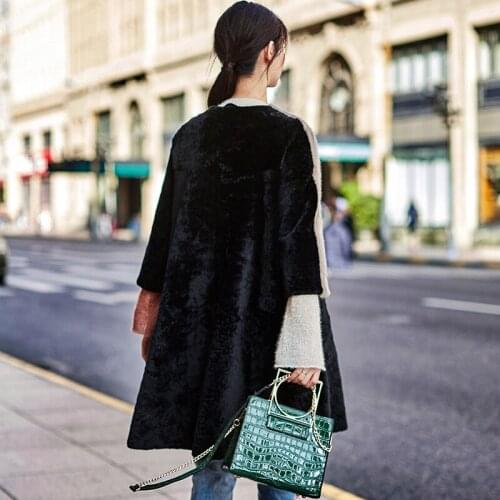 Double Faced Natural Fur Coat Winter Wool Fur Jacket Korean Fashion Clothing Mink Fur Warm Thick Outwear K71169 MF425