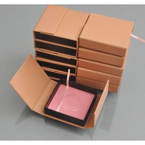 Wholesale Eyelash Packaging Box Lash Boxes Custom Faux Cils 25MM Mink Eyelashes Package Magnetic Square Storage Cases Vendors