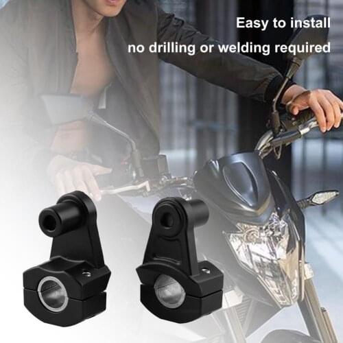 2Pcs 22mm/28mm Motorcycle Handlebar Mount Clamp Adjustable Handlebar Riser for BMW GS1150/1100/F650GS Flanges
