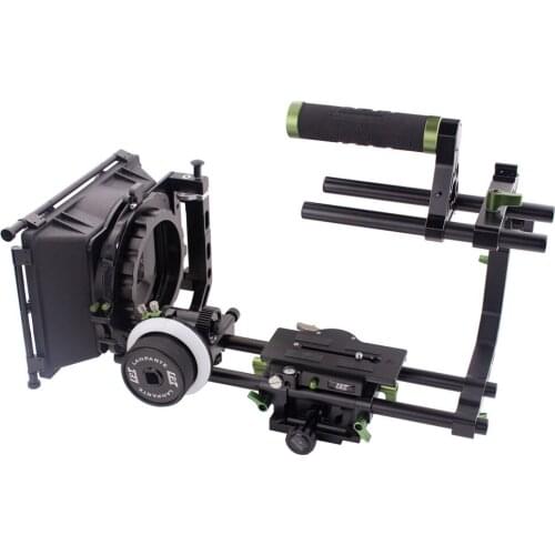 Lanparte Professional Kit Camera DSLR Tripod Support Rig Follow Focus Matte Box
