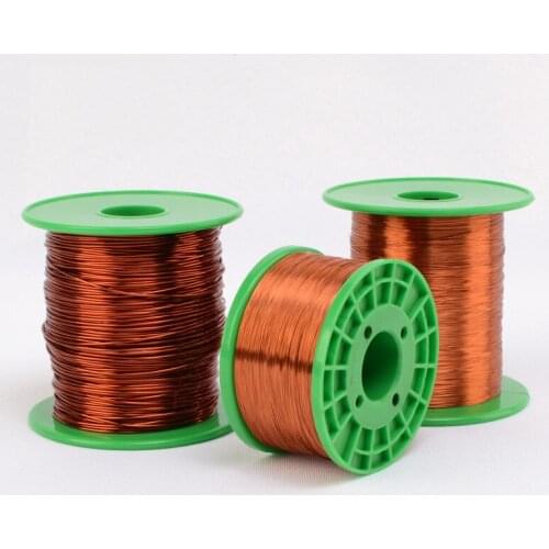 0.1/0.21/0.25/0.31/0.41/0.51/0.62copper wire Magnet Wire Enameled Copper Winding wire Coil Copper Wire Winding wire Weight 500g