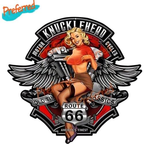 Fashion Texaco Gasoline Pinup Girl Vinyl Wrap Sexy Beauty Decal Motocross Racing Laptop Helmet Trunk Wall Vinyl Car Sticker