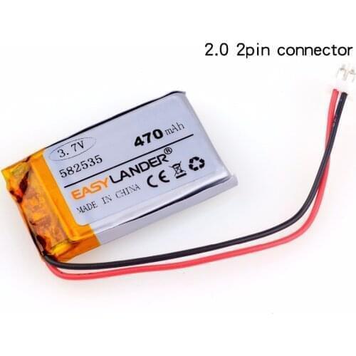 MODEL 582535 SP5 602535 470mAh Rechargeable Li-Polymer Battery For Set top box Mio MiVue parkcity papago Whistler QStar 062535