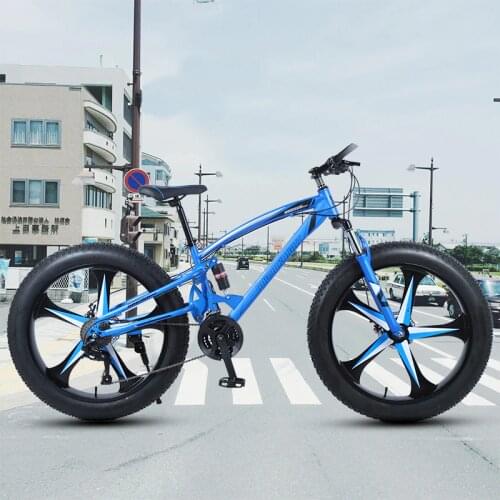 HaoYuKnight Snowmobile ATV Mountain Bike 4.0 Large Wide Tire Shock Absorption Men and Women Variable Speed Off-Road Bike