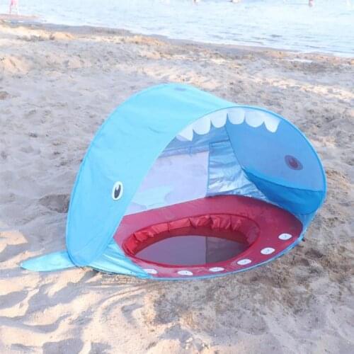 Shark Mouth Beach Sunshade Tent Portable Waterproof UV Sun Protection Childrens Outdoor Travel Sunshade Play Room