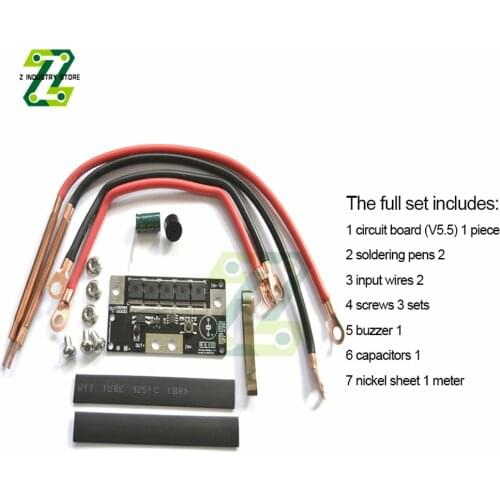 DC 12V Spot Welding Machine 5MOS For 18650 26650 32650 Battery Spot Welder With Nickel Sheet Soldering Pen Welding