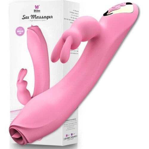 Rabbit Vibrator 7 Speed Vibrating Smart Penis Temperature Vaginal Internal Tongue Stimulation Masturbation Sex Toy for Women 18