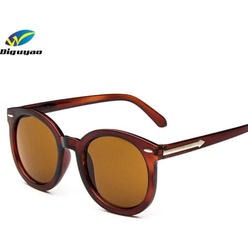 DIGUYAO oculos de sol feminino 2018 Classic design retro metal arrow Women round Glasses brand designer sunglasses men