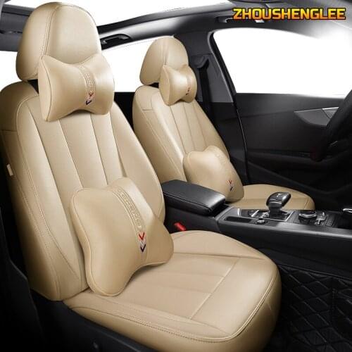ZHOUSHENGLEE Custom Leather car seat covers For Acura MDX RDX RL TL ILX CDX TLX-L Automobiles Seat Covers car seats