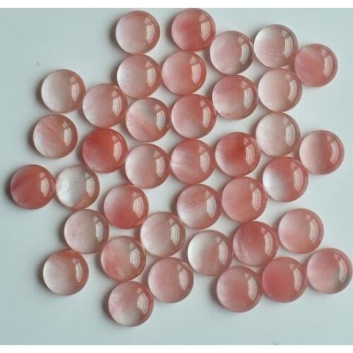 2020 fashion top quality watermelon red round CAB CABOCHON stone beads for jewelry Accessories 12mm wholesale 50pcs free