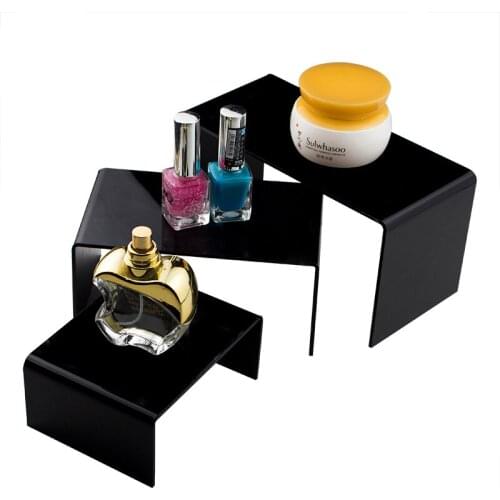 3 Pieces /set Plexiglass Bracelet Bangle Pendant Ring Display Stand With Microfiber Multifunctional Jewelry Holder Showcase