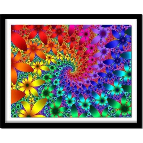 5D Diy Diamond Painting Mandala Cross Stitch Full Square Rhinestone Pictures Diamond Embroidery Patchwork abstract flower