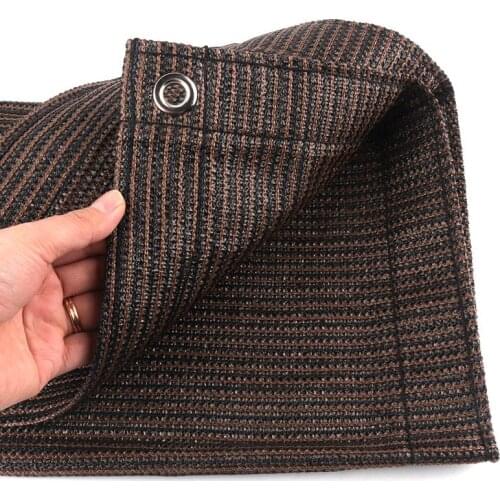 90x180/270/360cm Top Grade Thicken Anti-UV Sunshade Net Home Balcony Window Safety Fence Beautiful Tan Awning Canopy Netting