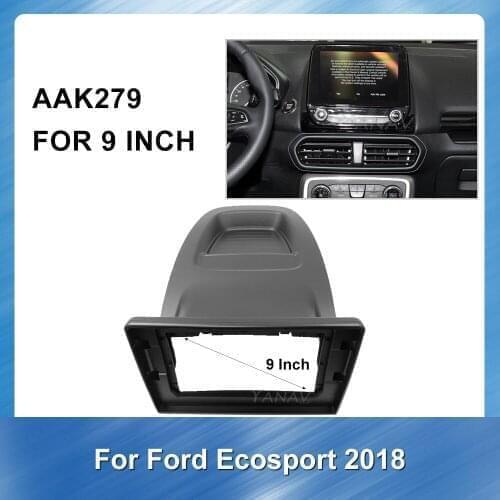 2 din Car audio mount plate panel radio 9 inch frame fascias For Ford Wingbo 2018 video installation dash trim kit frame fascias