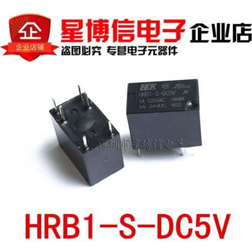Free Shipping 5PCS 100% new original relay HUI KE HRB1-S-DC5V HRB1-S-5V 6PIN DC5V HKE
